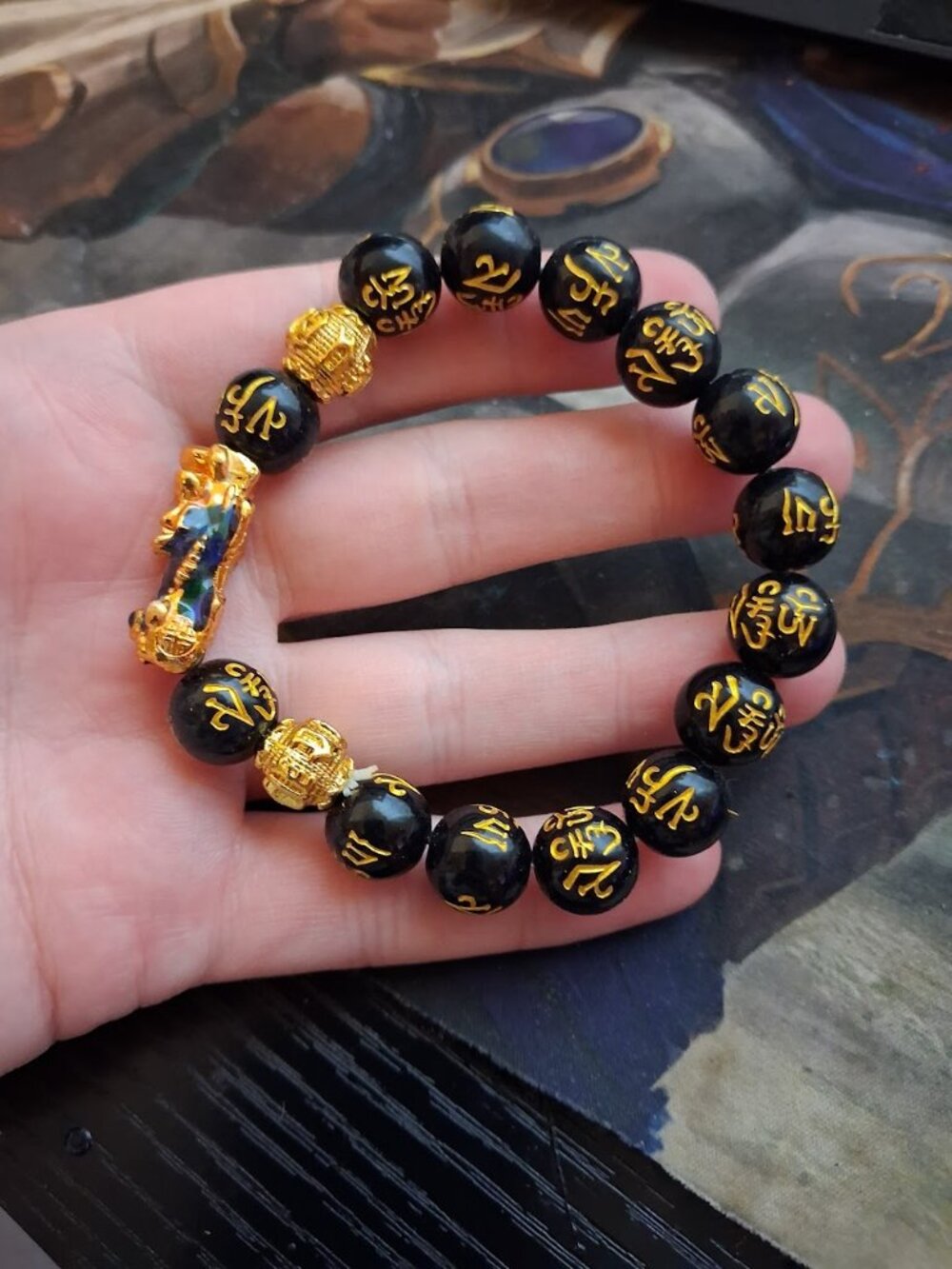 Asian style beaded bracelet
